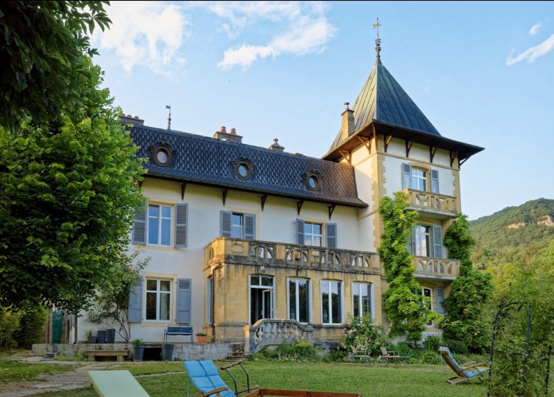 Vue de la Villa du jardin