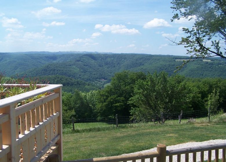 VU DEPUIS LA TERRASSE DU CHALET