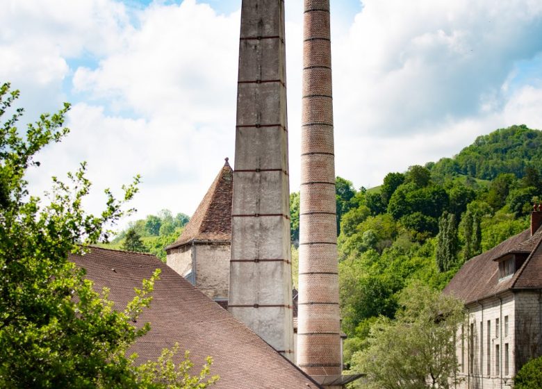 Les cheminées du bâtiment des évaporations