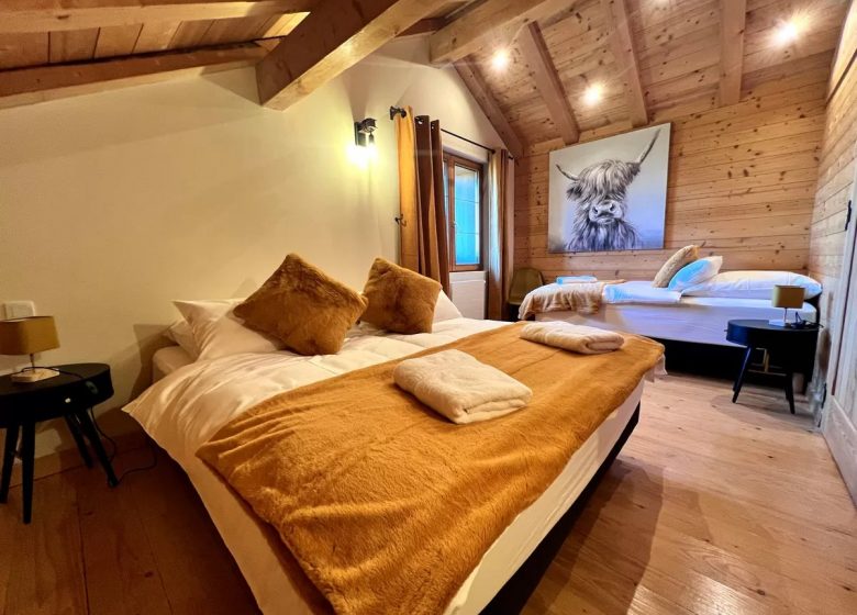 chambre 3 personnes © Ferme du Rondeau