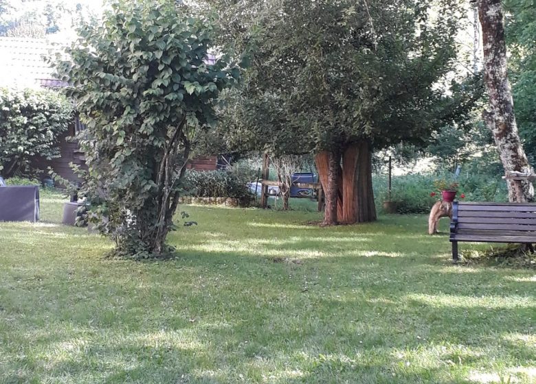 GÎTE DE SÉJOUR – jardin arbres