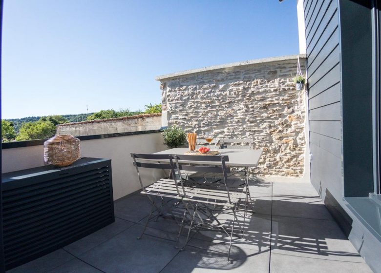 Terrasse privative et intime